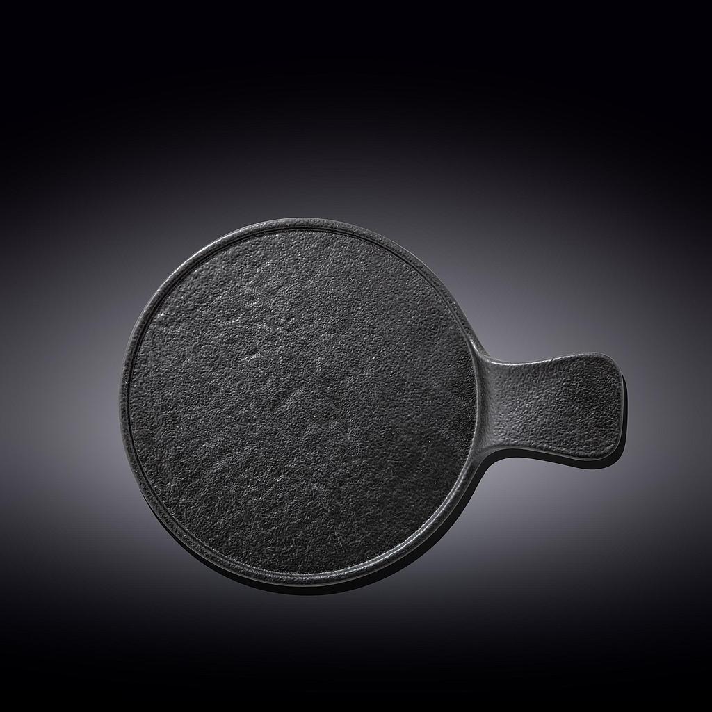 PLATO PARA SERVIR NEGRO CON ASA SLATESTONE M35440 / WL-661137 (30.5 x 21.5cm)