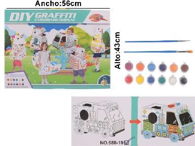 SET ARMAR Y PINTAR NINOS 394447 / ST0066970B/688-19 (56 x 43cm)