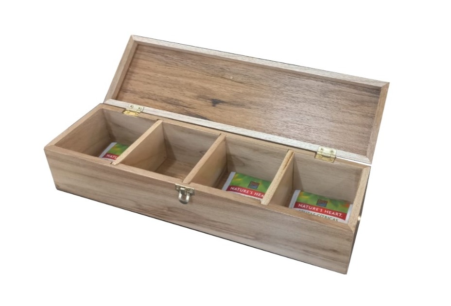 CAJA ORGANIZADORA DE TE 4 ESPACIOS DP001 (32 x 9 x 6cm)