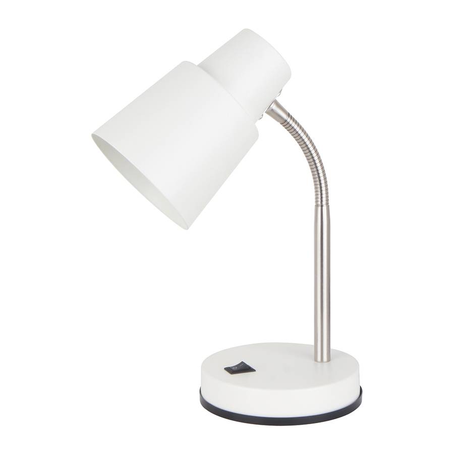 LAMPARA DE MESA SIENA BLANCA/SATIN K90940 (21 x 13 x 30cm)