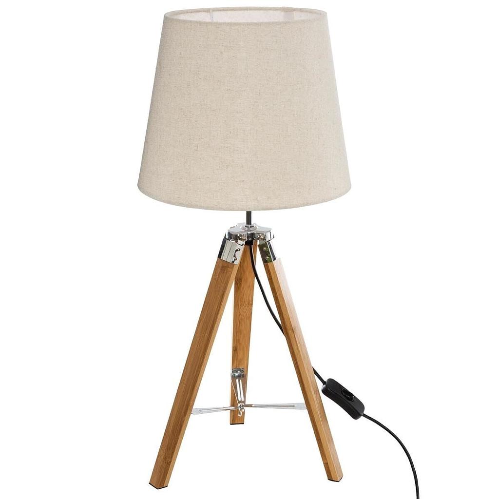 LAMPARA TRIPODE RUNO PANTALLA BEIGE 136663C (58 x 25.5cm - E27)