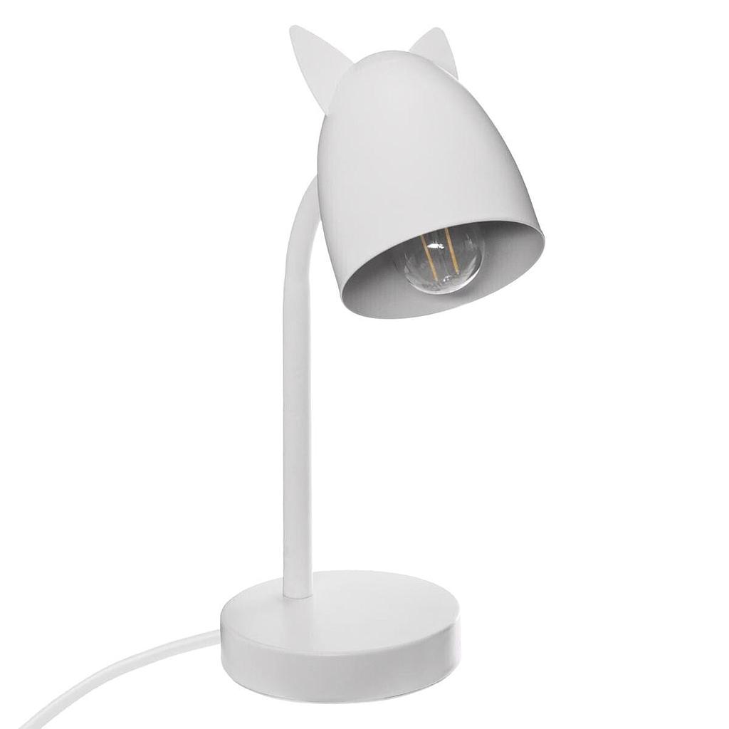 LAMPARA DE MESA BLANCO CON OREJAS 158756B (31 X 12.5cm - E14)