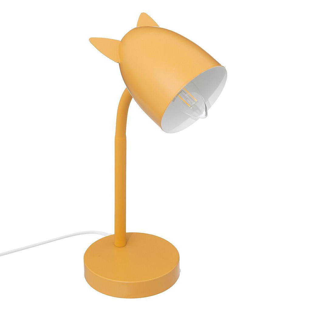 LAMPARA DE MESA AMARILLO CON OREJAS 158756F (31 X 12.5cm - E14)