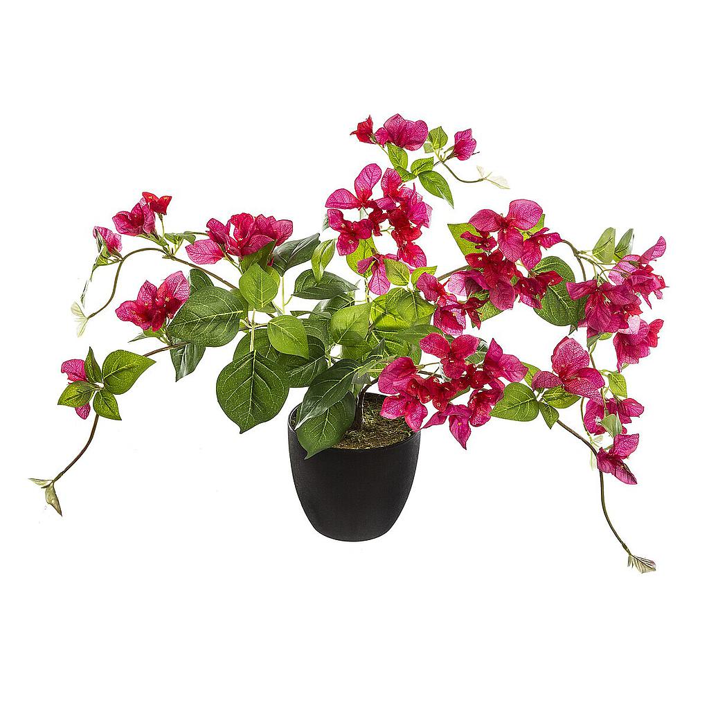 PLANTA ARTIFICIAL BUGANVILIA EN MACETA ROJO / BLANCO 168612 (87cm)