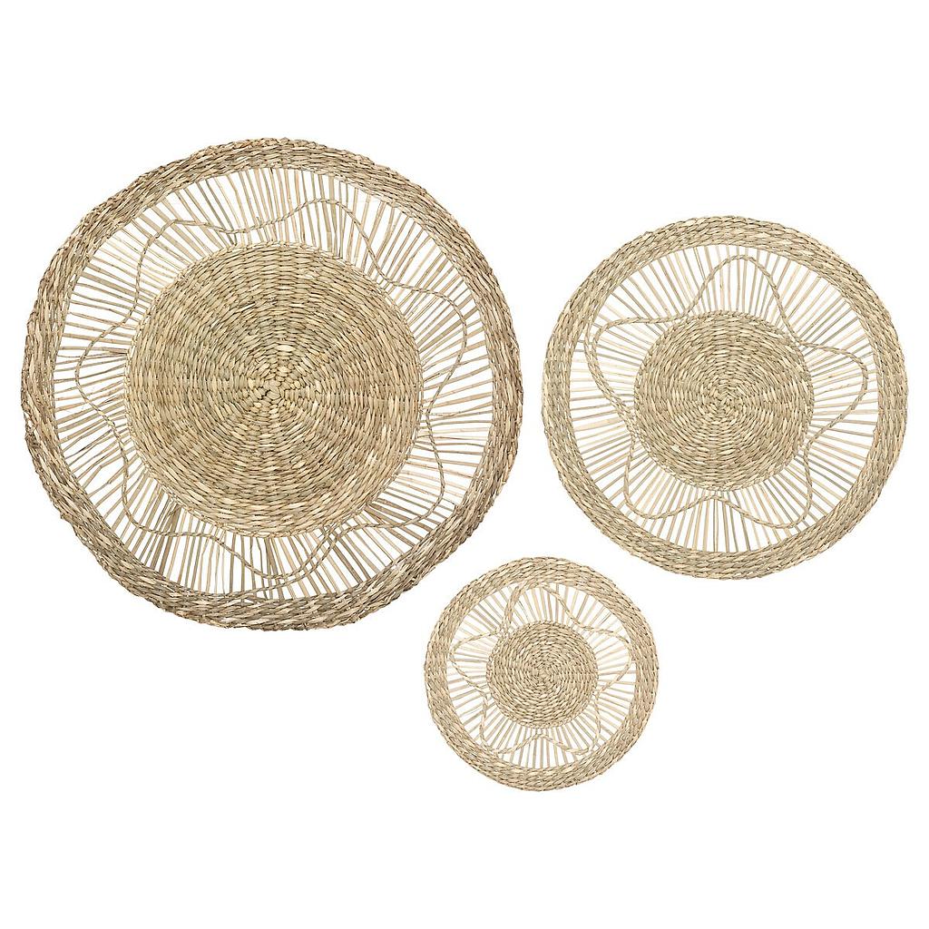 SET ADORNO DE PARED LELA 3 PZS 179488 (18 -28 -38cm)