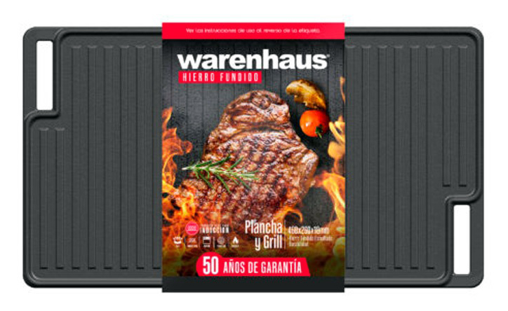 PARRILLA ASADORA REVERSIBLE HIERRO FUNDIDO M33944 (46cm)