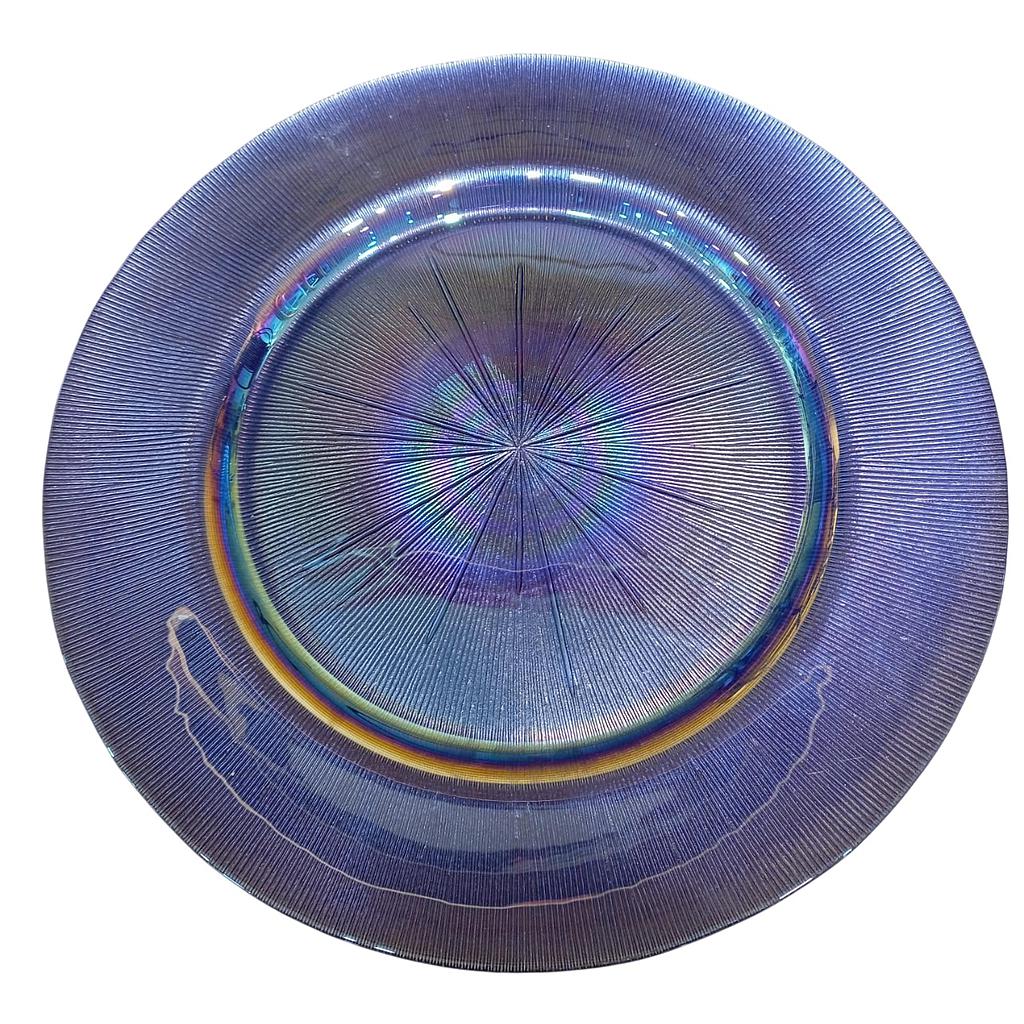 PLATO BASE VIDRIO PURPURA EP81073042 (33cm)