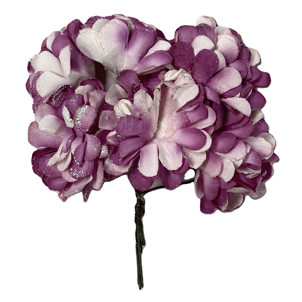 FLORES FIESTA COMBINADA LILA BLANCO 6PZS 50070-C13