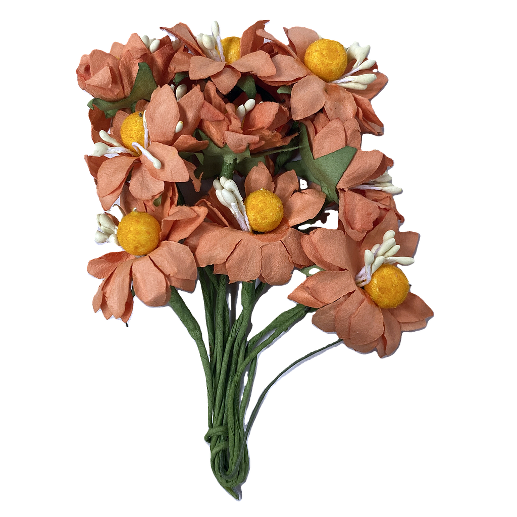FLORES FIESTA NARANJA 9PZS 50223-11