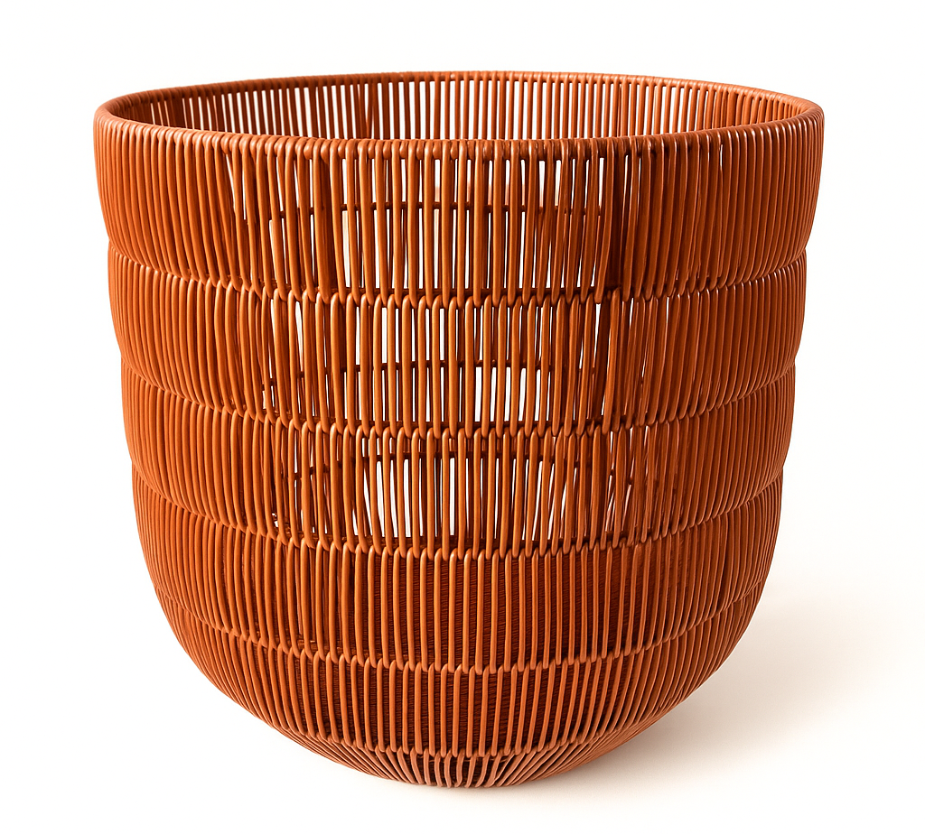 CESTA CAFE TIPO MIMBRE MEDIANA IC994-12M (33 x 32.5cm)