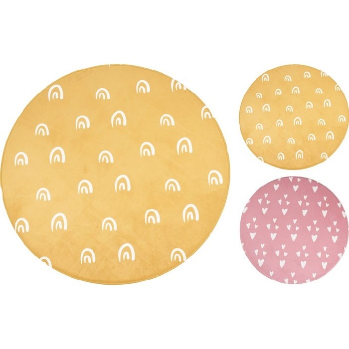 ALFOMBRA REDONDA NINOS DISENO CORAZONES Y ARCOS  HZ1992750 (100cm)