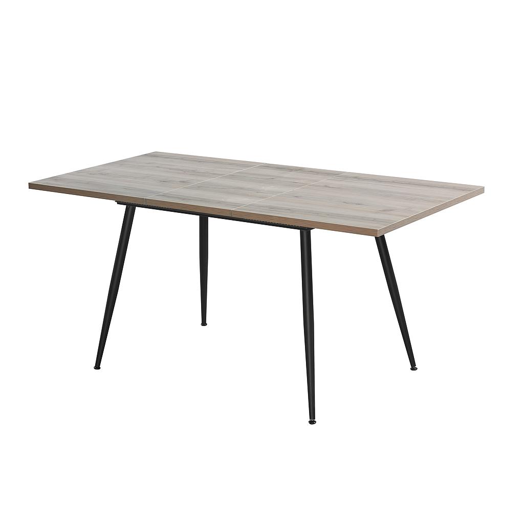 MESA DE COMEDOR MONTEVIDEO 2 MADERA PATAS NEGRAS EXTENSIBLE E1004RC (120 - 160 x 80 x 75cm)