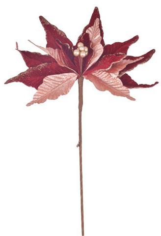 ADORNO NAVIDENO FLOR BURGRUNDY 872749 / ES24402 (30 x 60cm)