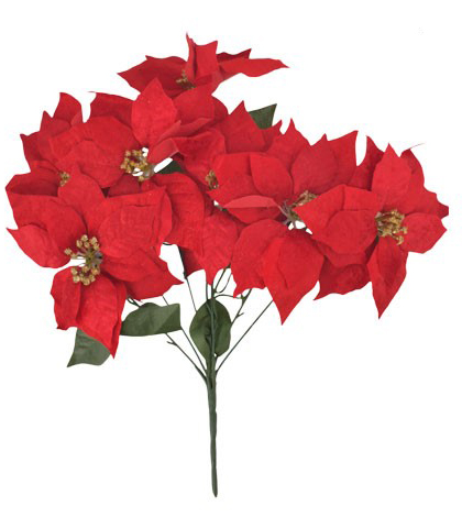 ADORNO NAVIDENO RAMO FLOR DE PASCUA 879740 / ES24833 (51cm)