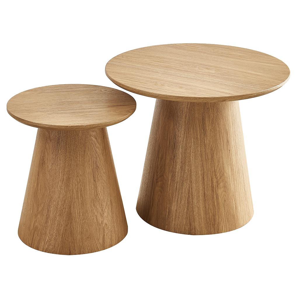 MESA AUXILIAR LICIA COLOR NATURAL GRANDE GCT621-2VG (60 x 50cm)