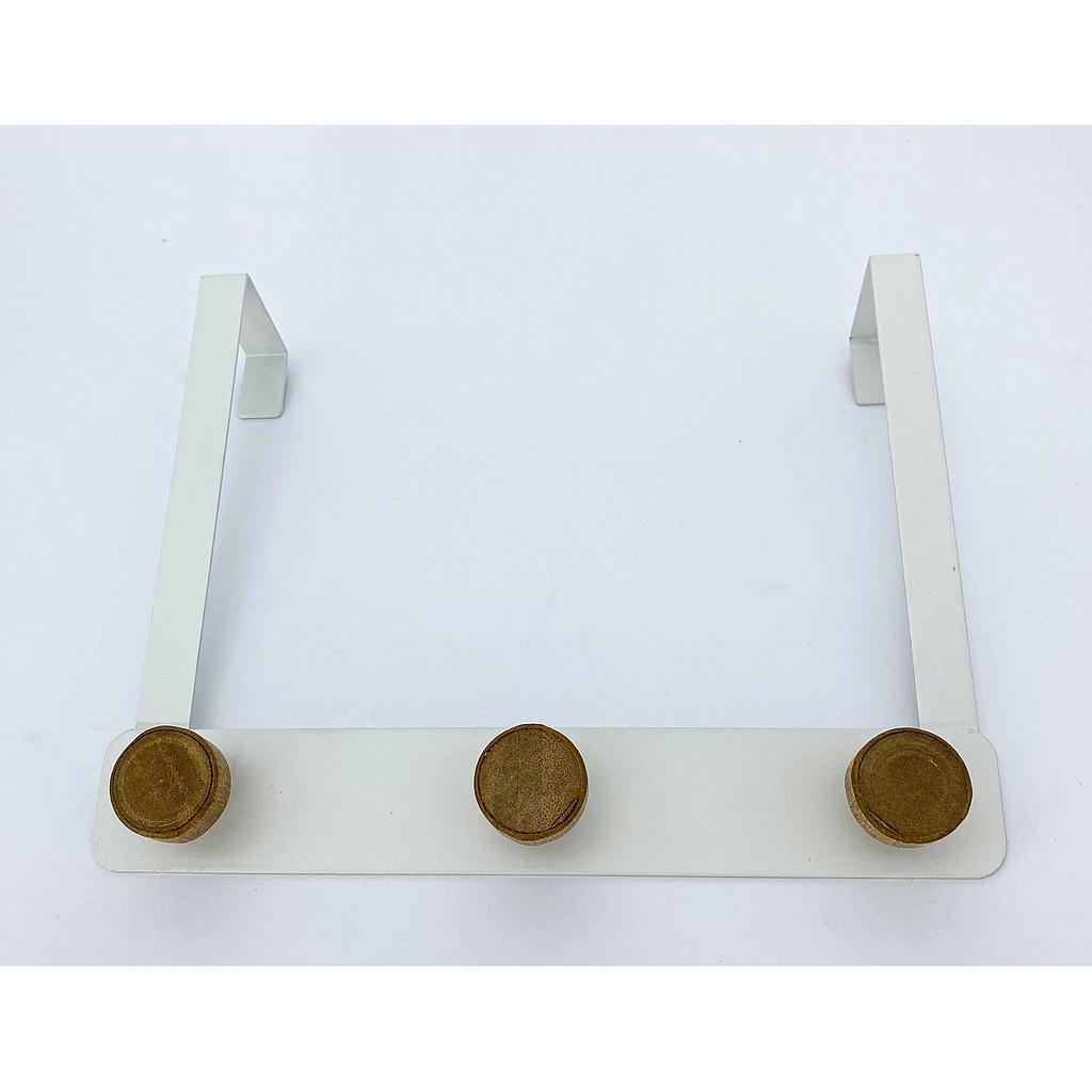 PERCHERO PARA PUERTA BLANCO 3 SERVICIOS 4HM20-16B