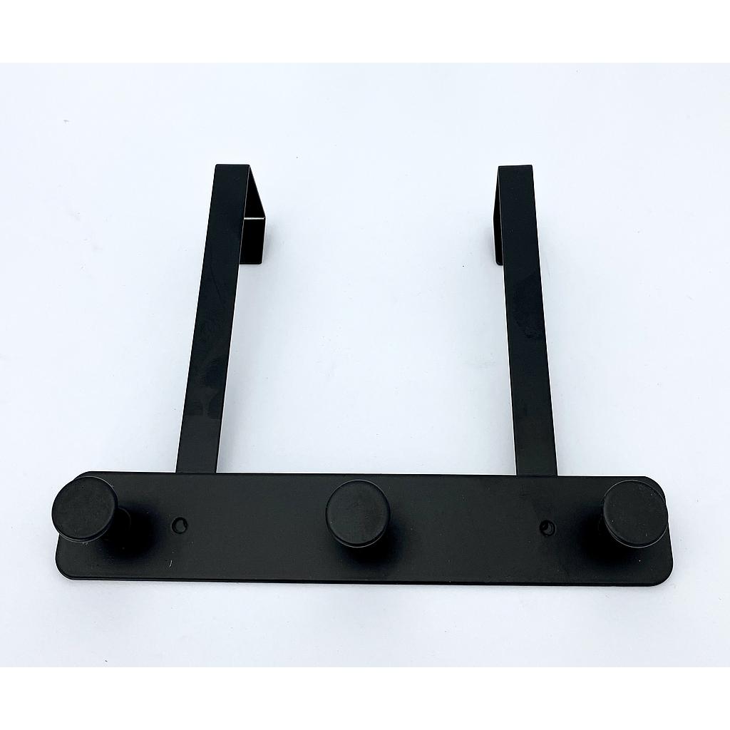 SOPORTE PARA PUERTA NEGRO 3 SERVICIOS 4HM20-19N