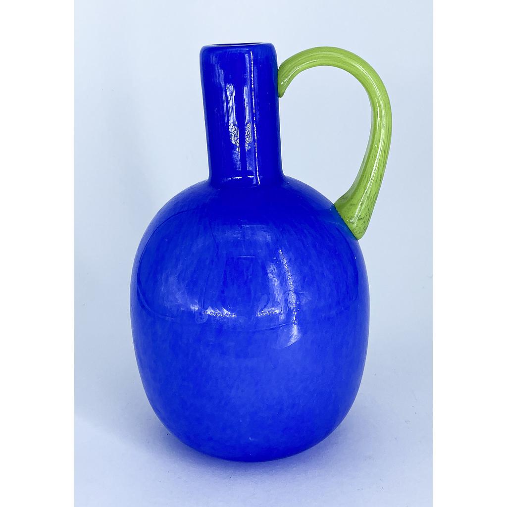 FLORERO AZUL CON ASA 4HM31-5 (13.5 x 13.5 x 21.5)