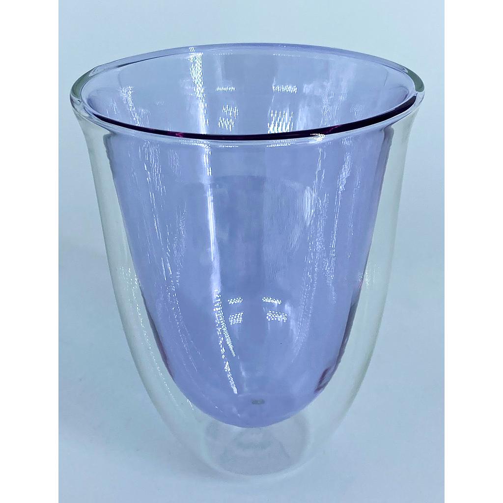 VASO VIDRIO DOBLE MORADO 4HM37-11 (320ml)
