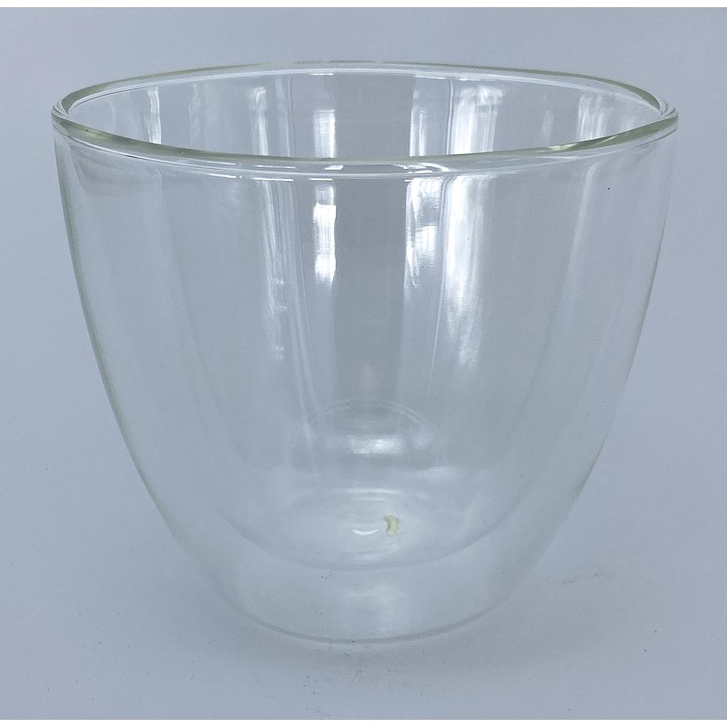 VASO VIDRIO DOBLE TRANSPARENTE 4HM37-20 (10 x 9.5cm / 350ml)
