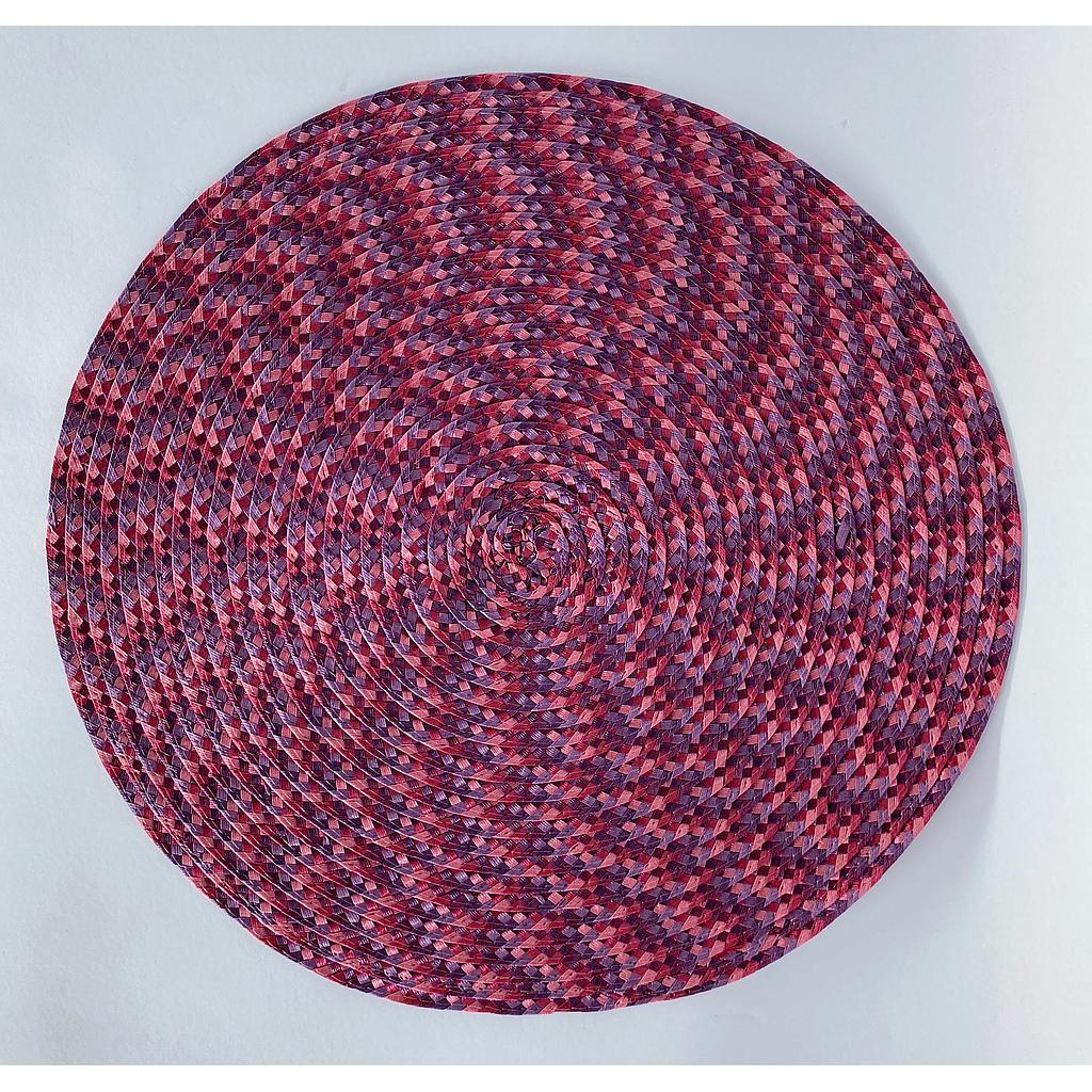 INDIVIDUAL REDONDO VINO MORADO 4HM38-8D