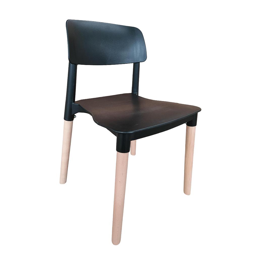 SILLA ZIMBABUE NEGRO C-482NG  (76 x 47 x 47cm)