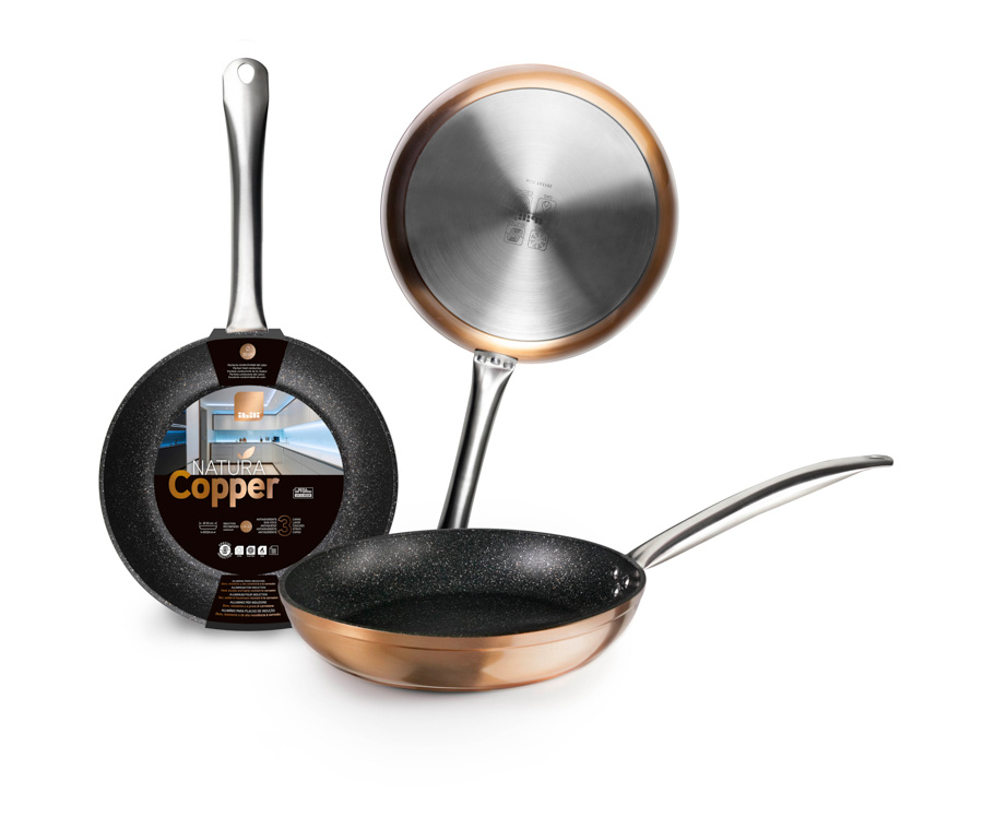 SARTEN ALUMINIO NATURA COPPER ANTI ADHERENTE IB 495020 (20cm)