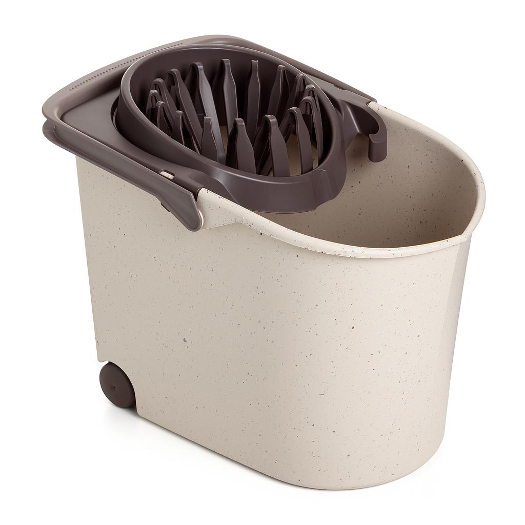 BALDE C/ESCURRIDOR C/RUEDAS SPIDER ECOHOME 1031438 (25.5 x 38.2 x 31cm)