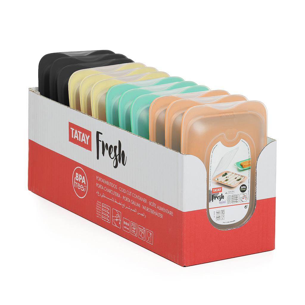 BANDEJA CONTENEDORA PORTA EMBUTIDOS FRESH - MINI 1180502 (12 x 3 x 18cm)