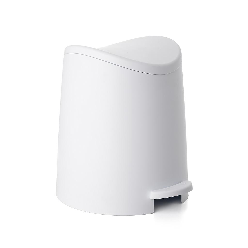BASURERO DE  PEDAL BLANCO 4470001 (19 x 21.8 x 22.1cm / 3lt)