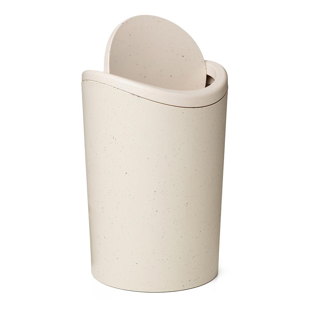 BASURERO DE  BAÑO BASCULANTE BEIGE 4470138 (19 x 19 x 28 / 6lt)