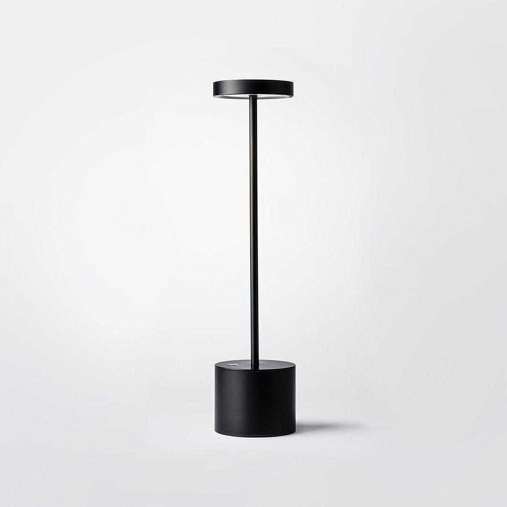LAMPARA DE MESA NEGRO CON BATERIA 4HM35-7N (33.5cm)