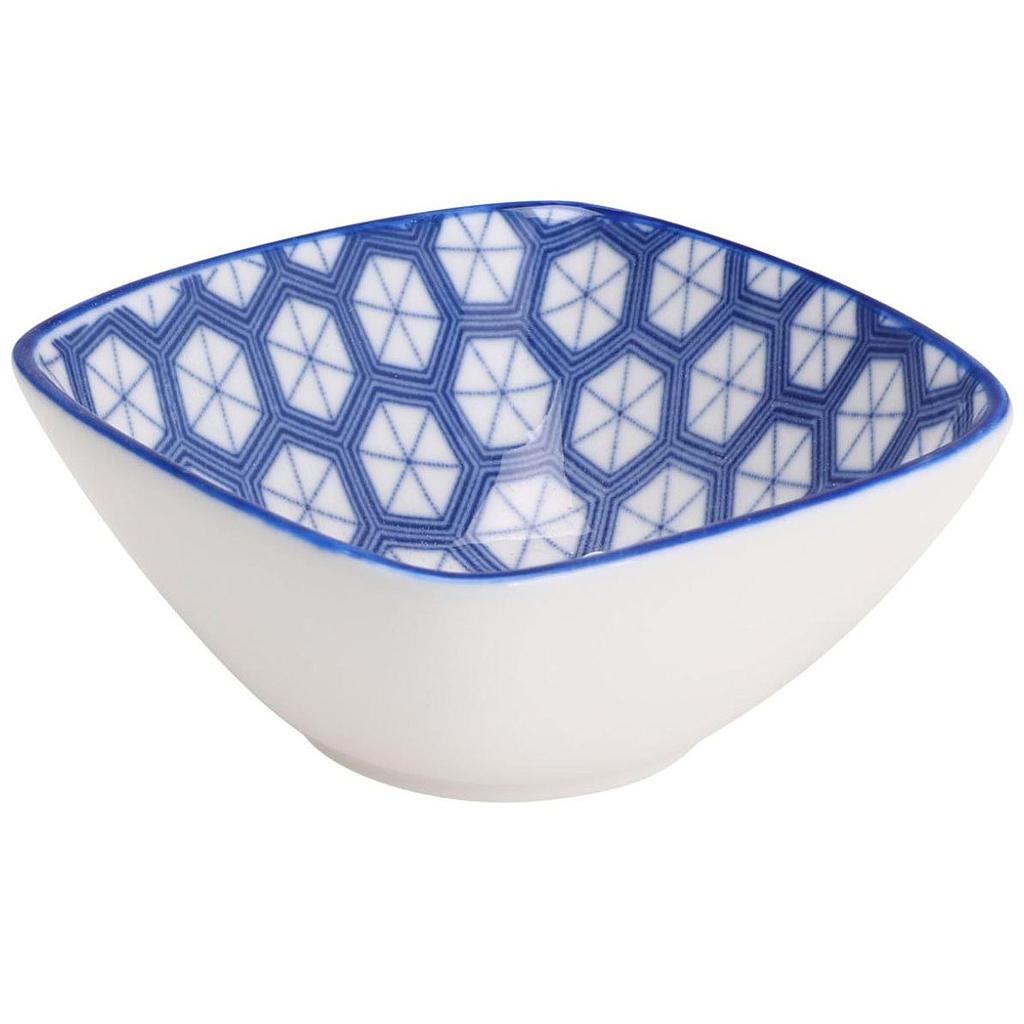 BOWL PARA TAPAS DISEÑO HEXAGONAL AZUL 798000120C (15cm)