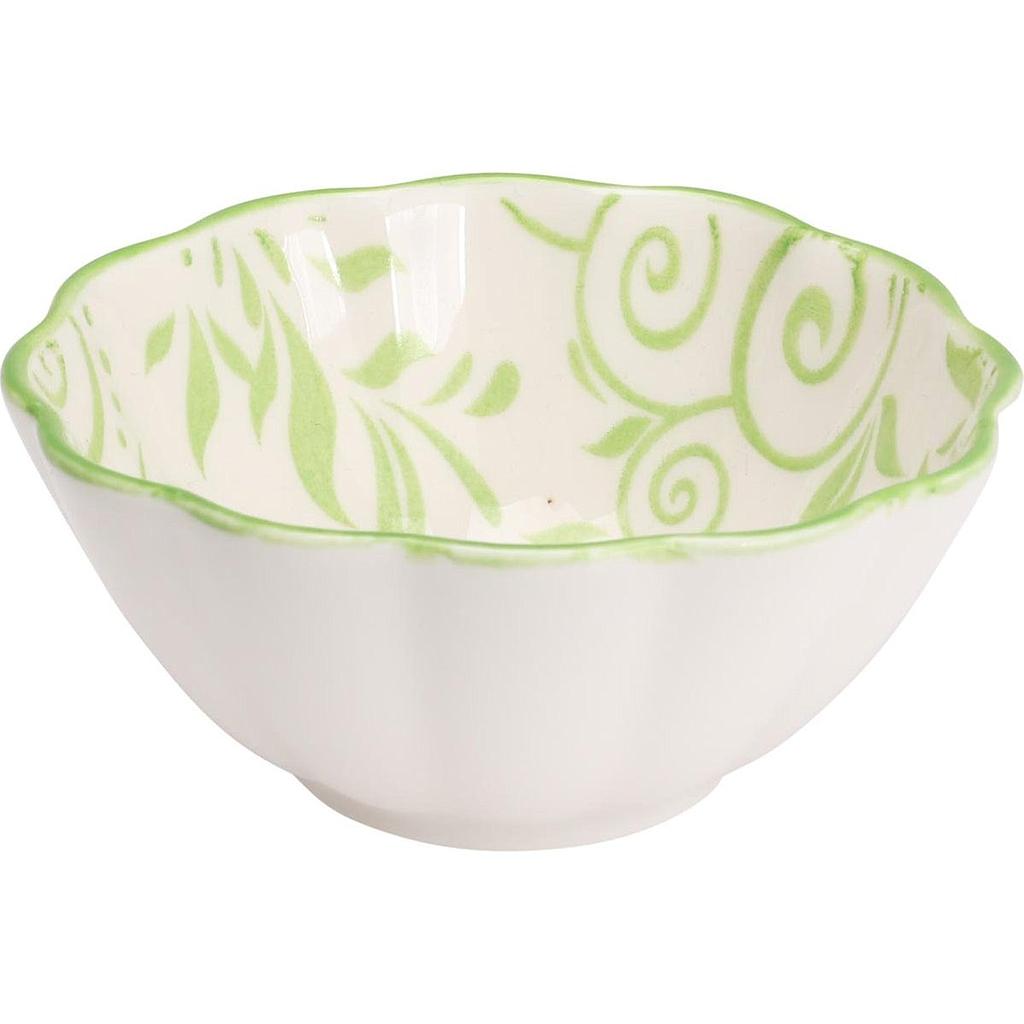 BOWL PARA TAPAS DISEÑO HOJAS VERDE 798000120E (15cm)