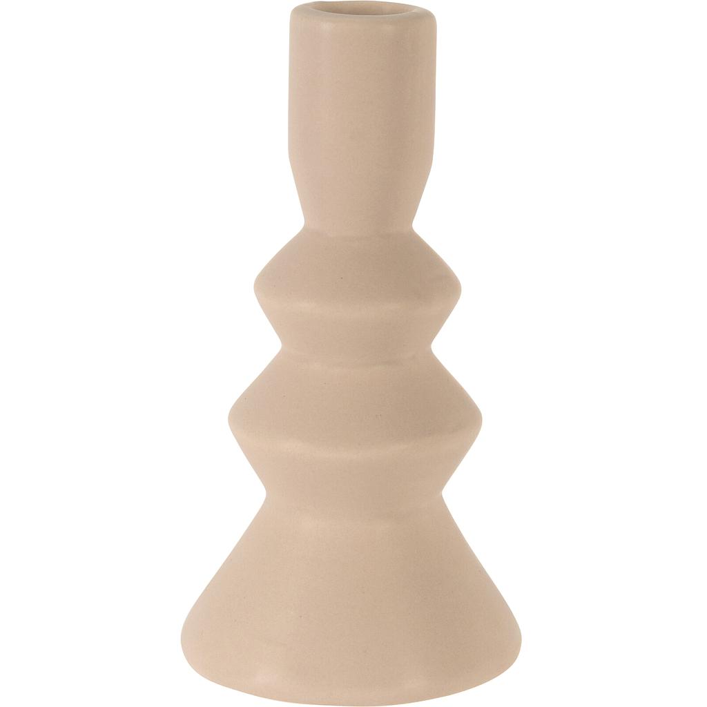 PORTAVELAS BEIGE HZ1960200A (8 x 8 x 16cm)