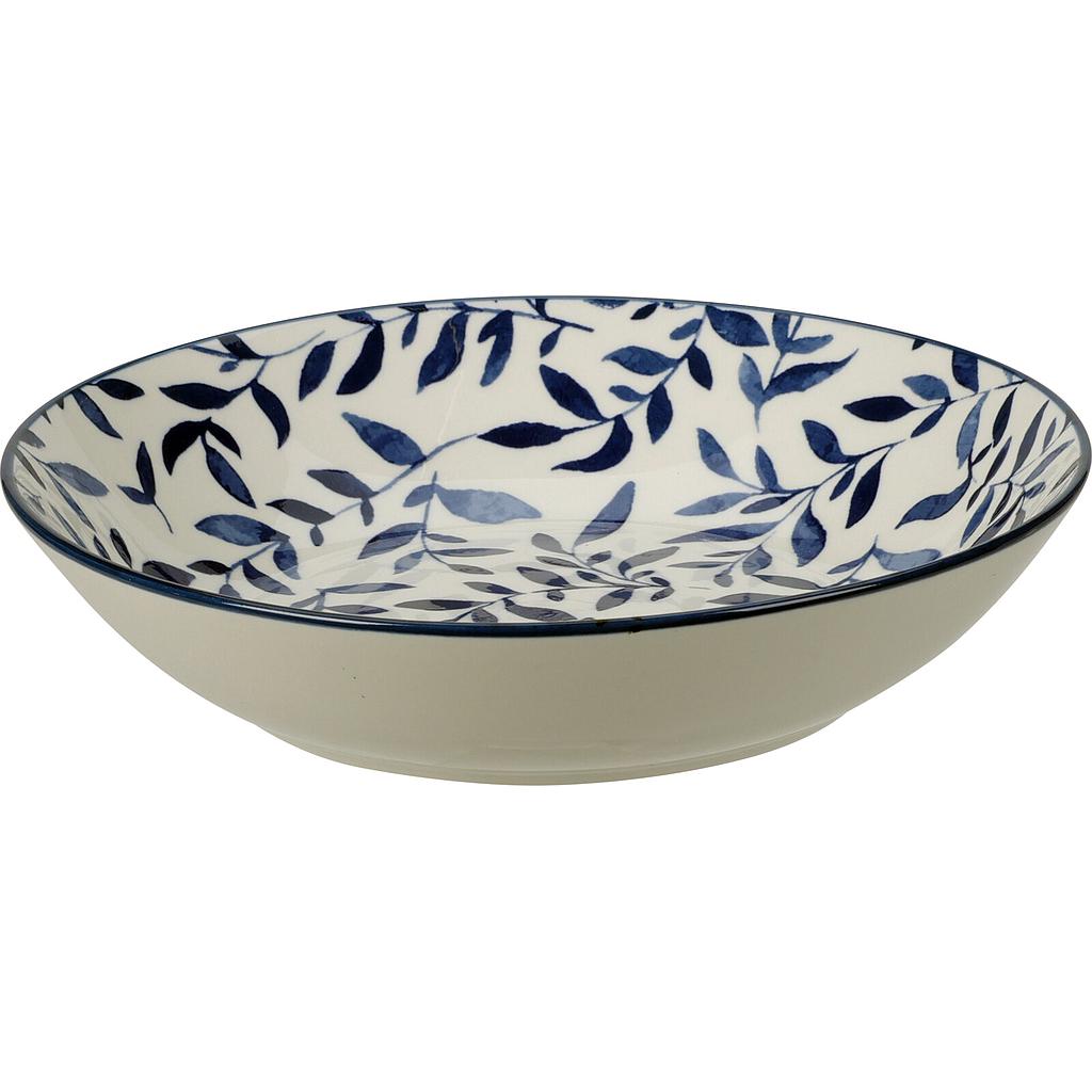 PLATO HONDO DISEÑO RAMAS AZULES Q96000810B (20cm)