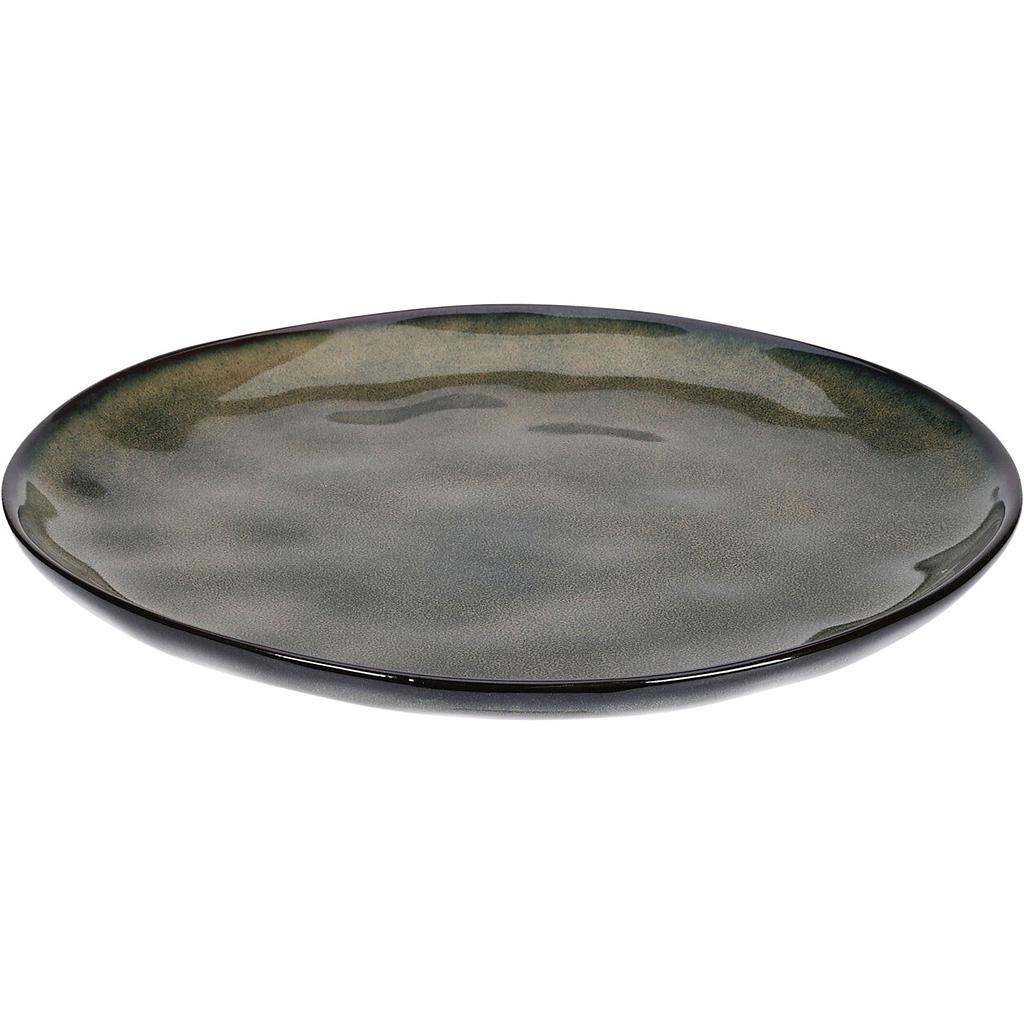 PLATO TENDIDO NEGRO BRILLANTE Q99000040 (20cm)