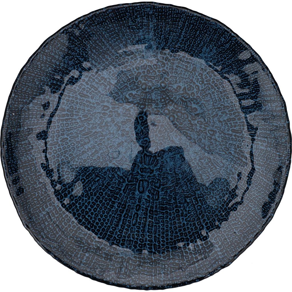 PLATO DE VIDRIO AZUL 44200340 (21cm)