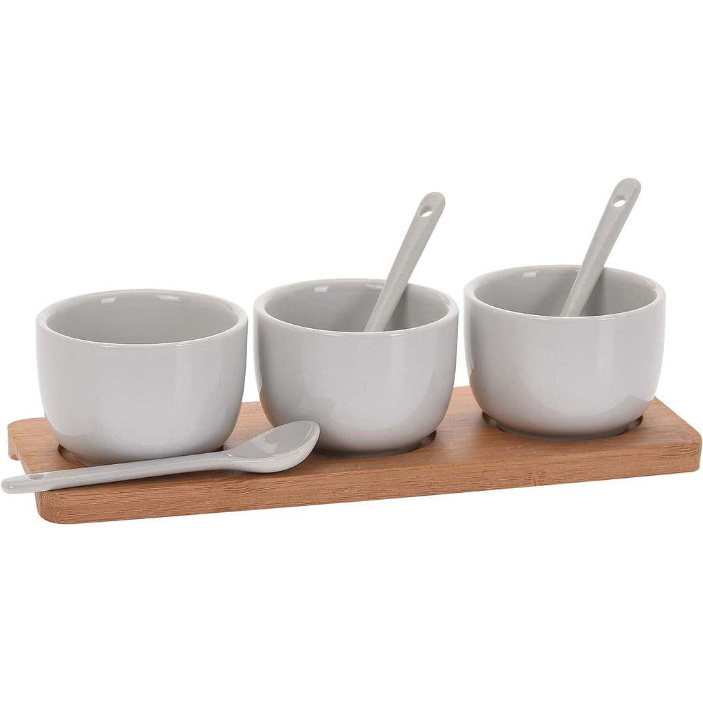 SET DE SERVICIO &amp; BANDEJA BAMBOO 7PZS 795880010 (21 x 7.5 x 1.1cm)