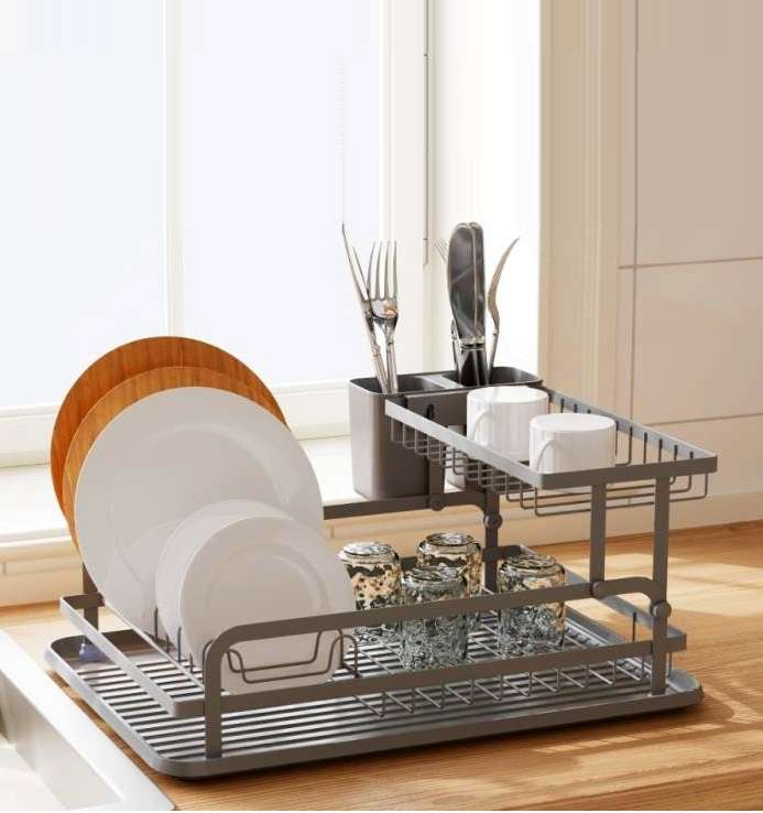 ESCURRIDOR PLATOS METALICO F23827 (40 x 28 x 20cm)