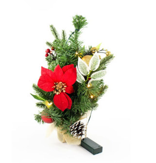 MINI ARBOL NAVIDENO DECORADO 085-0004 (50.8cm)
