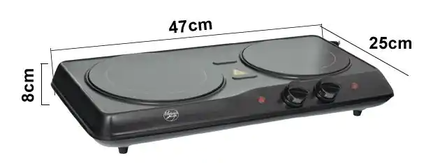 HORNILLA INFRAROJA CERAMICA E.LIFE 880639 / HD6201A (47 x 25 x 8cm)