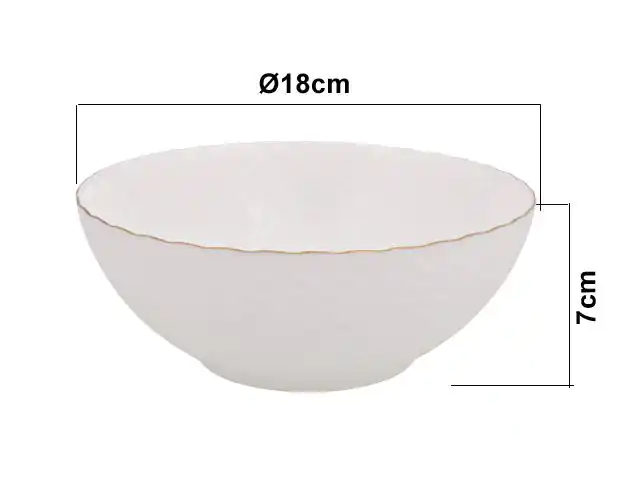 BOWL OPAL FILO DORADO 906161 / BY13LNW70-MJ (18 x 7cm)
