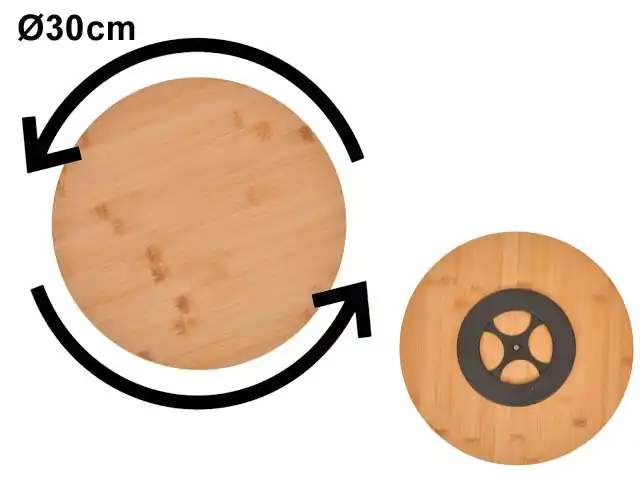 TORNO DE MESA BAMBOO GIRATORIO 861853 / SAN5463 (30cm)
