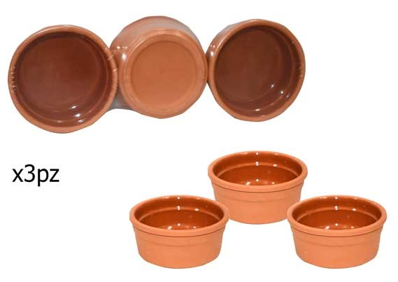 SET CONTENEDOR PORCELANA REDONDO PARA SALSAS 3PZS 223586 / 20170 (9.5 x 4.5cm)