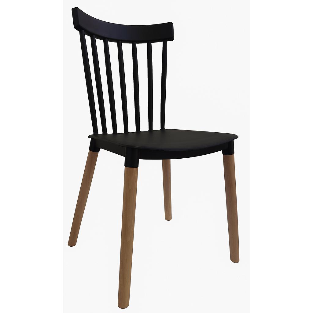 SILLA ZAMBIA 2 NEGRO C-523 (45 x 57 x 44cm)