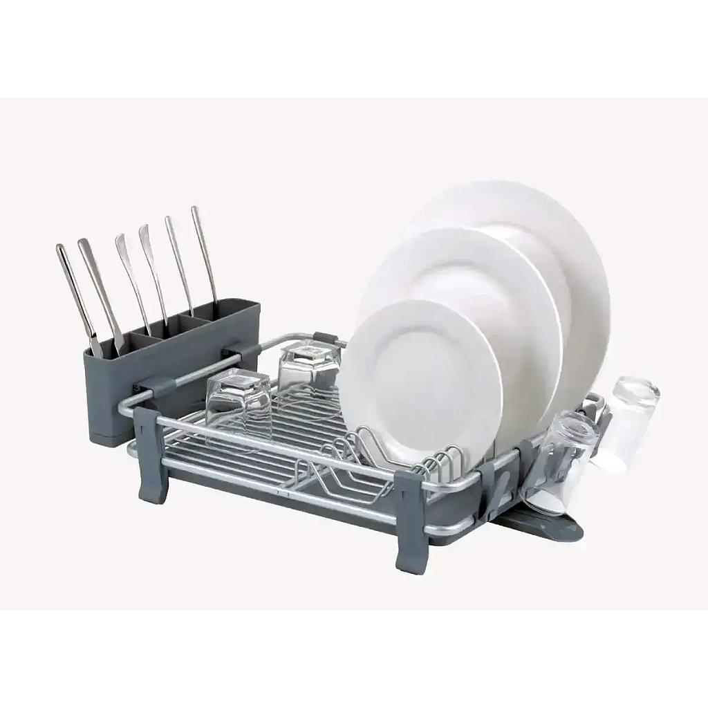 ESCURRIDOR DE PLATOS ALUMINIO 1HM48-26 (53.7 x 35.7 x 14.7cm)