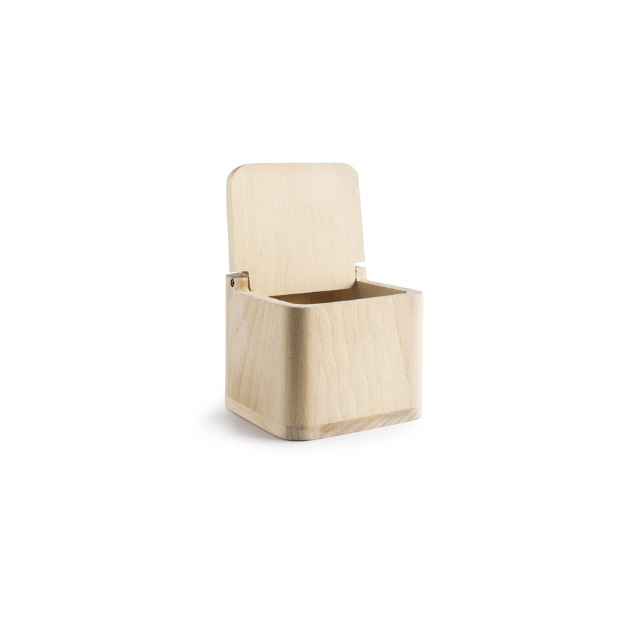 SALERO CUADRADO CON TAPA SUPERIOR ABATIBLE IB 695100 (11 x 11 x 10cm)