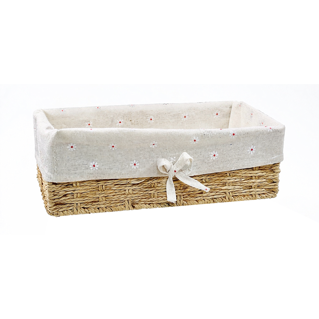 CESTA ORGANIZADORA FIBRAS NATURAL GRANDE PT123-046G (29 x 17 x 9cm)