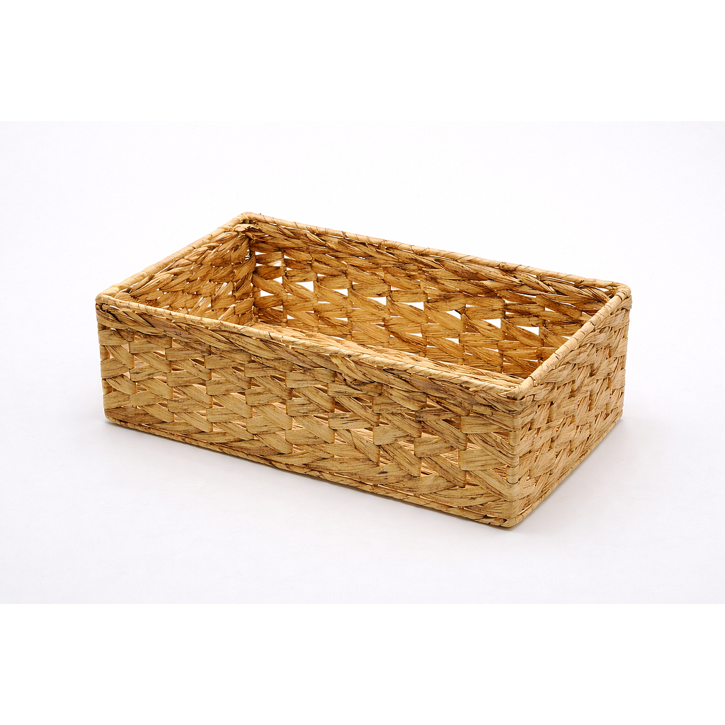 CESTA ORGANIZADORA FIBRAS NATURAL MEDIANA PT123-100M (30 x 20 x 14cm)